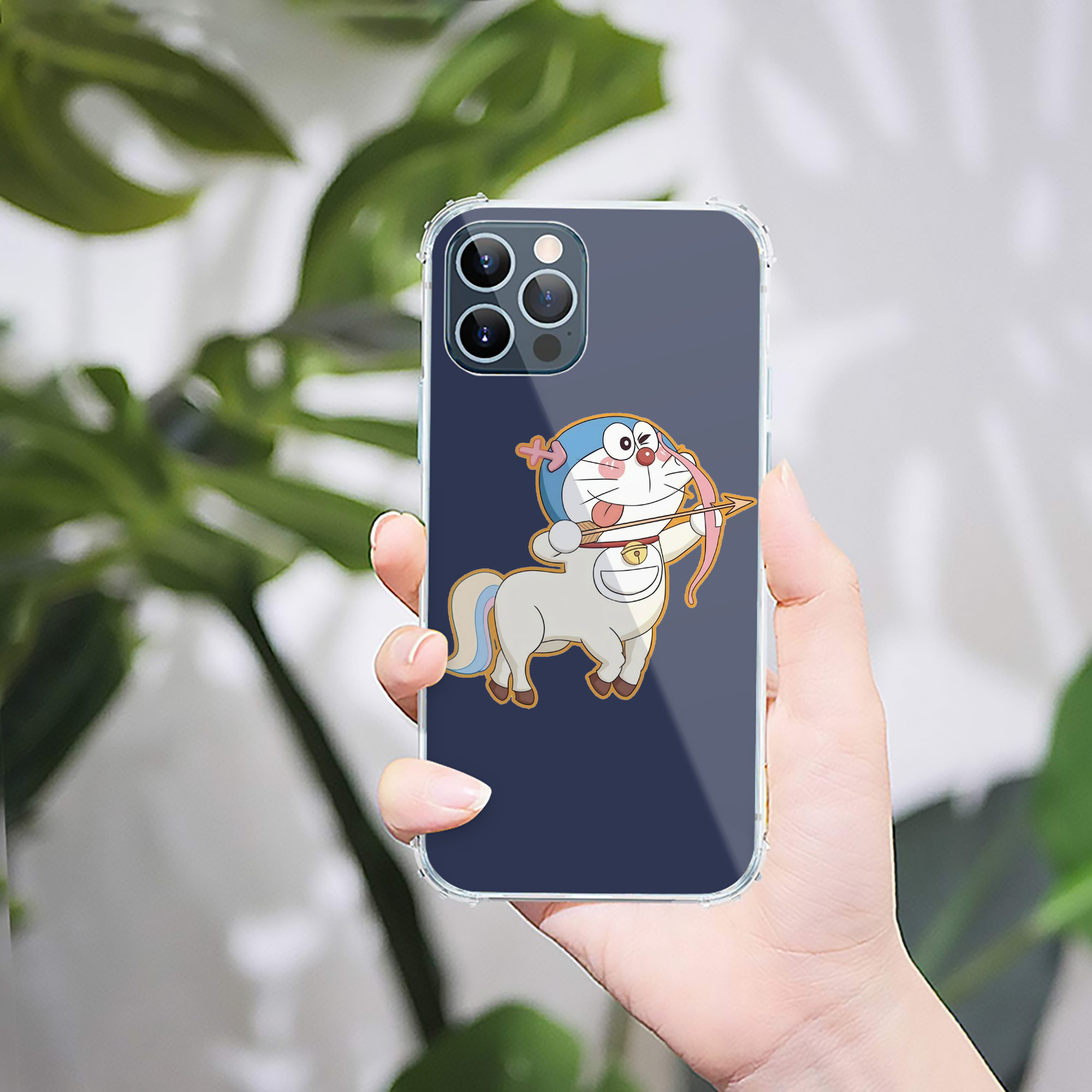 （画像用） ドラえもん Doraemon 【iPhone 12シリーズ対応】透明スマホケース（クリアソフトケース）